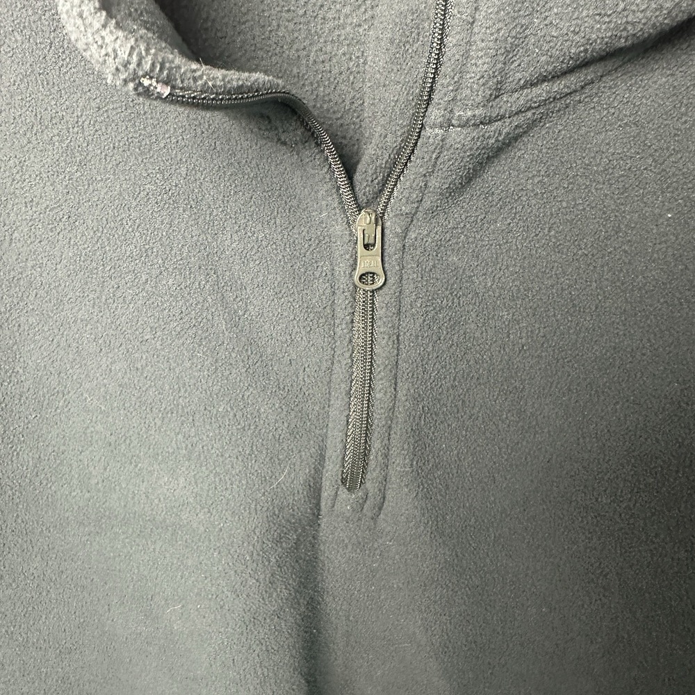 Lands' End Women's Deep Forest Green Fleece Quarter Zip Pull Over Size XL - Picture 3 of 9